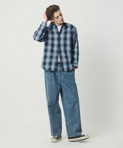 BEAUTY&YOUTH UNITED ARROWS / ビューティー&ユース ユナイテッドアローズ シャツ・ブラウス | ドライ ネル オンブレ レギュラーカラー シャツ GRANDE型 | 詳細16