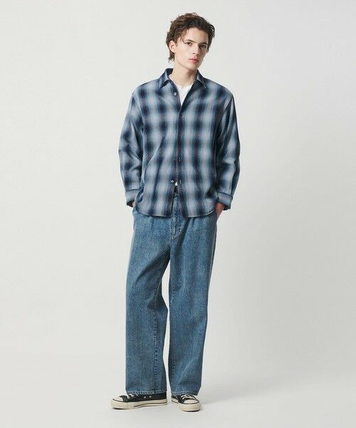 BEAUTY&YOUTH UNITED ARROWS / ビューティー&ユース ユナイテッドアローズ シャツ・ブラウス | ドライ ネル オンブレ レギュラーカラー シャツ GRANDE型 | 詳細17