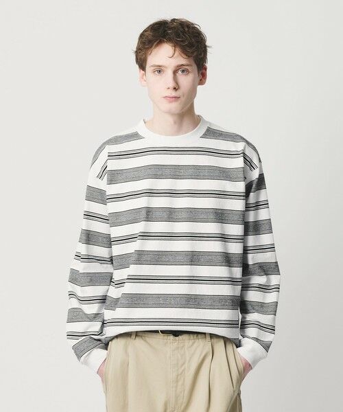 BEAUTY&YOUTH UNITED ARROWS / ビューティー&ユース ユナイテッドアローズ カットソー | 12oz ヘビーウェイト ボーダー クルーネック カットソー | 詳細1