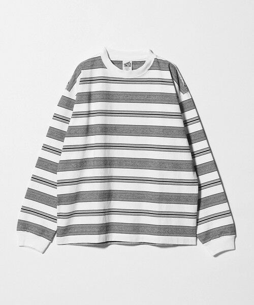 BEAUTY&YOUTH UNITED ARROWS / ビューティー&ユース ユナイテッドアローズ カットソー | 12oz ヘビーウェイト ボーダー クルーネック カットソー（WHITE）