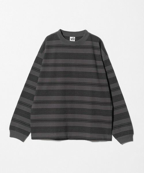 BEAUTY&YOUTH UNITED ARROWS / ビューティー&ユース ユナイテッドアローズ カットソー | 12oz ヘビーウェイト ボーダー クルーネック カットソー（DK.GRAY）