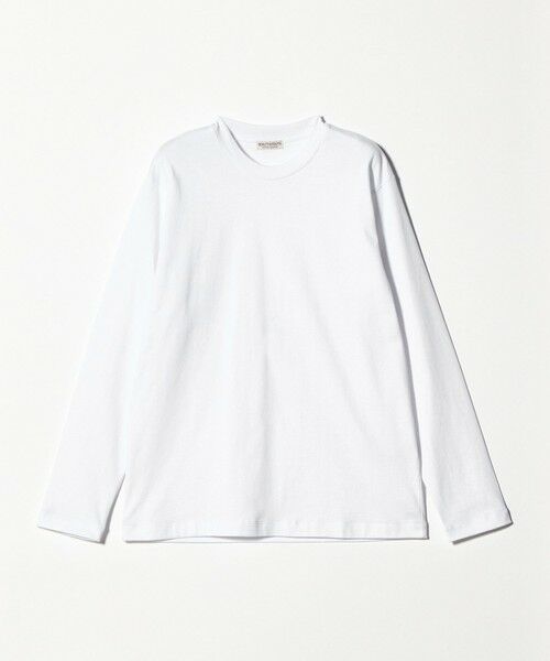 BEAUTY&YOUTH UNITED ARROWS / ビューティー&ユース ユナイテッドアローズ カットソー | ハイゲージ ガスコットン クルーネック ロングスリーブ カットソー（WHITE）