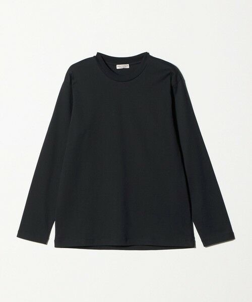 BEAUTY&YOUTH UNITED ARROWS / ビューティー&ユース ユナイテッドアローズ カットソー | ハイゲージ ガスコットン クルーネック ロングスリーブ カットソー（BLACK）