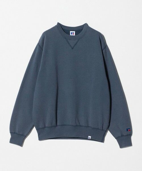 BEAUTY&YOUTH UNITED ARROWS / ビューティー&ユース ユナイテッドアローズ カットソー | ＜RUSSELL ATHLETIC × BEAUTY&YOUTH＞フェード クルーネック スウェット（NAVY）