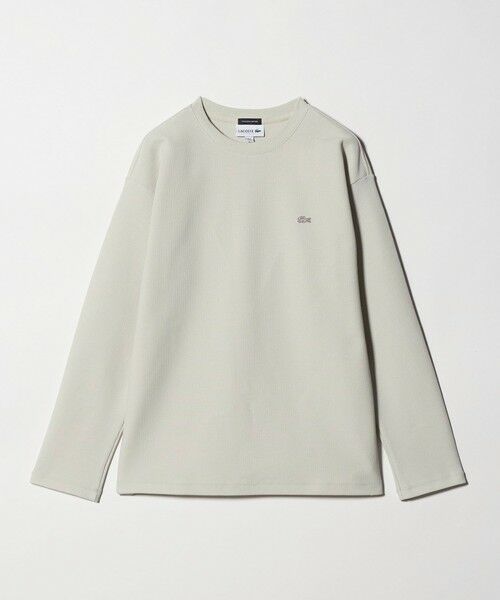 BEAUTY&YOUTH UNITED ARROWS / ビューティー&ユース ユナイテッドアローズ カットソー | ＜LACOSTE for BEAUTY&YOUTH＞ワントーン ロング スリーブ カットソー（OFF WHITE）