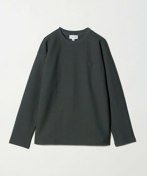 BEAUTY&YOUTH UNITED ARROWS / ビューティー&ユース ユナイテッドアローズ カットソー | ＜LACOSTE for BEAUTY&YOUTH＞ワントーン ロング スリーブ カットソー（DK.GRAY）