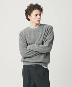 BEAUTY&YOUTH UNITED ARROWS / ビューティー&ユース ユナイテッドアローズ ニット・セーター | ブークレ ミックス 12ゲージ アゼ クルーネック ニット ウォッシャブル