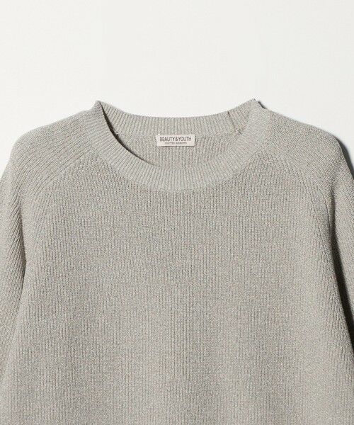 BEAUTY&YOUTH UNITED ARROWS / ビューティー&ユース ユナイテッドアローズ ニット・セーター | ブークレ ミックス 12ゲージ アゼ クルーネック ニット ウォッシャブル | 詳細7