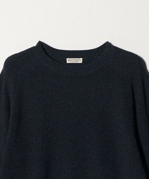 BEAUTY&YOUTH UNITED ARROWS / ビューティー&ユース ユナイテッドアローズ ニット・セーター | ブークレ ミックス 12ゲージ アゼ クルーネック ニット ウォッシャブル | 詳細27