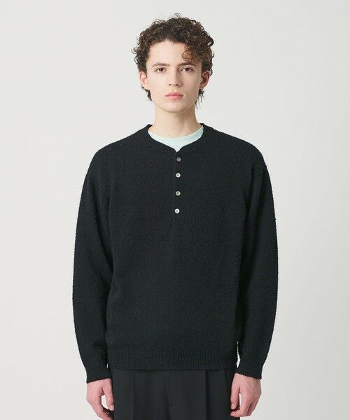 BEAUTY&YOUTH UNITED ARROWS / ビューティー&ユース ユナイテッドアローズ ニット・セーター | リラックス 4ボタン ヘンリーネック ニット | 詳細4