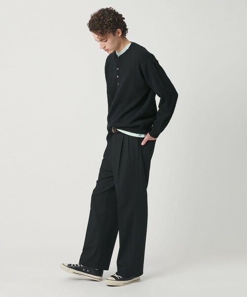 BEAUTY&YOUTH UNITED ARROWS / ビューティー&ユース ユナイテッドアローズ ニット・セーター | リラックス 4ボタン ヘンリーネック ニット | 詳細2