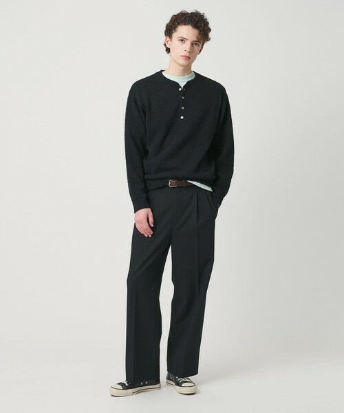 BEAUTY&YOUTH UNITED ARROWS / ビューティー&ユース ユナイテッドアローズ ニット・セーター | リラックス 4ボタン ヘンリーネック ニット | 詳細3