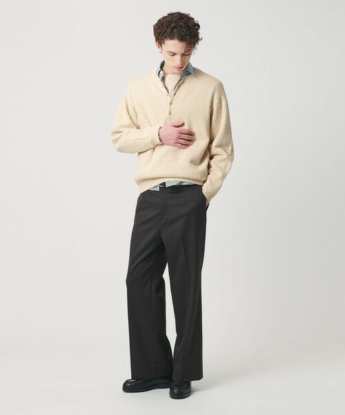 BEAUTY&YOUTH UNITED ARROWS / ビューティー&ユース ユナイテッドアローズ ニット・セーター | リラックス 4ボタン ヘンリーネック ニット | 詳細9