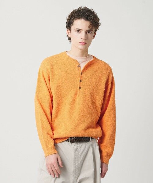 BEAUTY&YOUTH UNITED ARROWS / ビューティー&ユース ユナイテッドアローズ ニット・セーター | リラックス 4ボタン ヘンリーネック ニット | 詳細11