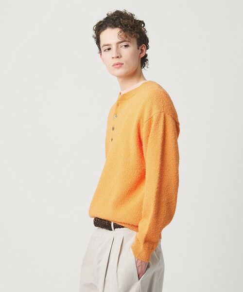 BEAUTY&YOUTH UNITED ARROWS / ビューティー&ユース ユナイテッドアローズ ニット・セーター | リラックス 4ボタン ヘンリーネック ニット | 詳細12