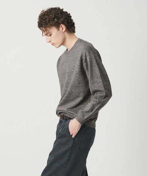 BEAUTY&YOUTH UNITED ARROWS / ビューティー&ユース ユナイテッドアローズ ニット・セーター | ハイブリッド リネン クルーネック ニット | 詳細1