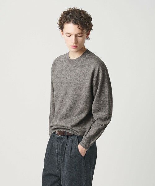 BEAUTY&YOUTH UNITED ARROWS / ビューティー&ユース ユナイテッドアローズ ニット・セーター | ハイブリッド リネン クルーネック ニット | 詳細2