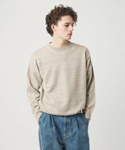 BEAUTY&YOUTH UNITED ARROWS / ビューティー&ユース ユナイテッドアローズ ニット・セーター | ハイブリッド リネン クルーネック ニット（NATURAL）