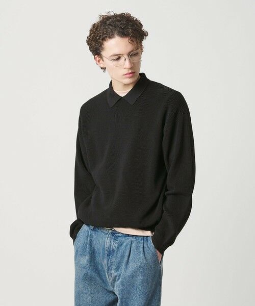 BEAUTY&YOUTH UNITED ARROWS / ビューティー&ユース ユナイテッドアローズ ニット・セーター | ファイン アゼ カラー ニット ウォッシャブル | 詳細1