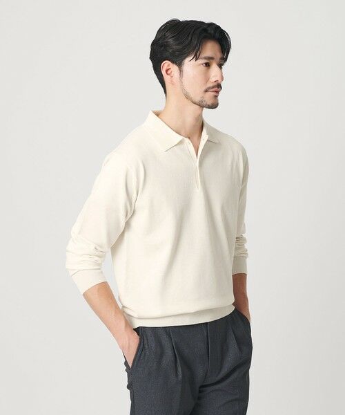 BEAUTY&YOUTH UNITED ARROWS / ビューティー&ユース ユナイテッドアローズ ニット・セーター | 【WEB限定 WARDROBE SMART】KOUKIN ハイゲージ ニット ポロシャツ【抗菌・防臭】 | 詳細17