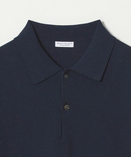 BEAUTY&YOUTH UNITED ARROWS / ビューティー&ユース ユナイテッドアローズ ニット・セーター | 【WEB限定 WARDROBE SMART】KOUKIN ハイゲージ ニット ポロシャツ【抗菌・防臭】 | 詳細30