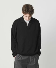 BEAUTY&YOUTH UNITED ARROWS / ビューティー&ユース ユナイテッドアローズ ニット・セーター | クリンプ コットン ポロ スキッパー ニット