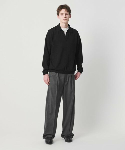 BEAUTY&YOUTH UNITED ARROWS / ビューティー&ユース ユナイテッドアローズ ニット・セーター | クリンプ コットン ポロ スキッパー ニット | 詳細2