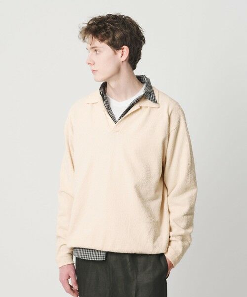 BEAUTY&YOUTH UNITED ARROWS / ビューティー&ユース ユナイテッドアローズ ニット・セーター | クリンプ コットン ポロ スキッパー ニット | 詳細11