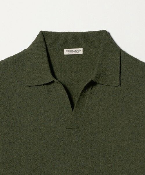 BEAUTY&YOUTH UNITED ARROWS / ビューティー&ユース ユナイテッドアローズ ニット・セーター | クリンプ コットン ポロ スキッパー ニット | 詳細25
