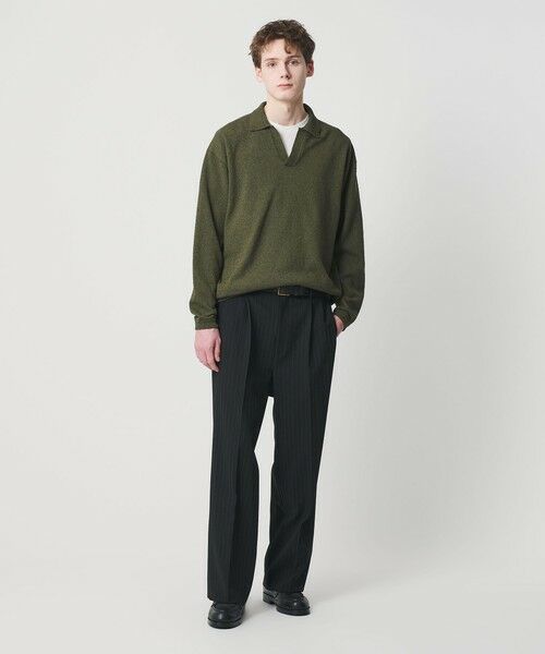 BEAUTY&YOUTH UNITED ARROWS / ビューティー&ユース ユナイテッドアローズ ニット・セーター | クリンプ コットン ポロ スキッパー ニット | 詳細20