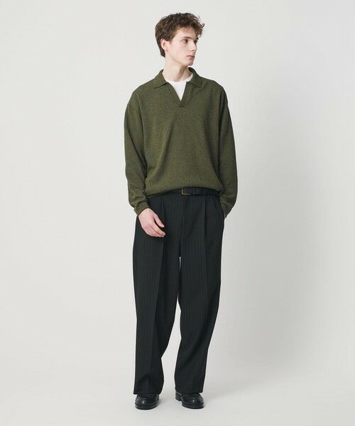 BEAUTY&YOUTH UNITED ARROWS / ビューティー&ユース ユナイテッドアローズ ニット・セーター | クリンプ コットン ポロ スキッパー ニット | 詳細21