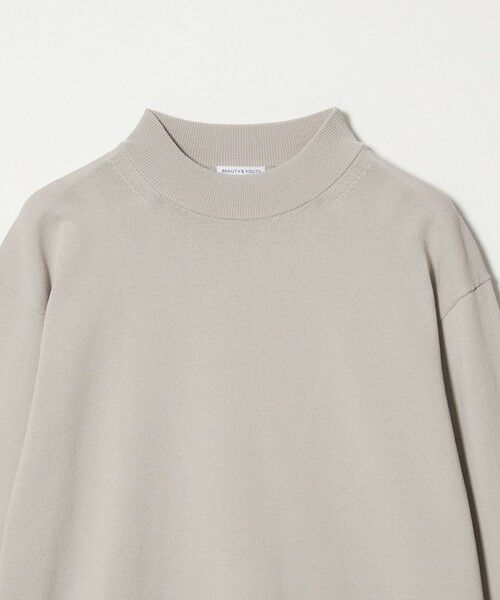 BEAUTY&YOUTH UNITED ARROWS / ビューティー&ユース ユナイテッドアローズ ニット・セーター | 【WEB限定 WARDROBE SMART】KOUKIN ハイゲージ ニット モックネック【抗菌・防臭】 | 詳細20