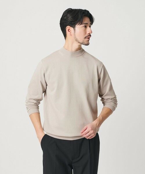 BEAUTY&YOUTH UNITED ARROWS / ビューティー&ユース ユナイテッドアローズ ニット・セーター | 【WEB限定 WARDROBE SMART】KOUKIN ハイゲージ ニット モックネック【抗菌・防臭】（LT.GRAY）