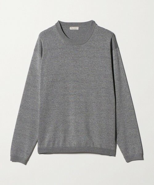 BEAUTY&YOUTH UNITED ARROWS / ビューティー&ユース ユナイテッドアローズ ニット・セーター | フュージョン カラー ロングスリーブ ニットT（MD.GRAY）