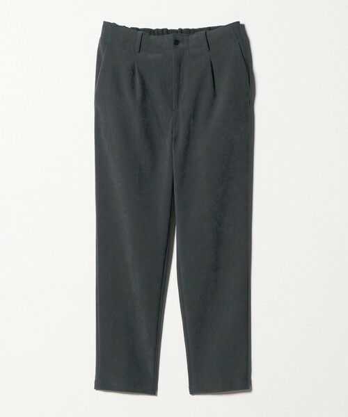 BEAUTY&YOUTH UNITED ARROWS / ビューティー&ユース ユナイテッドアローズ その他パンツ | ブラッシュド ツイル ワンプリーツ テーパード イージーパンツ NO.5 セットアップ対応可能（DK.GRAY）
