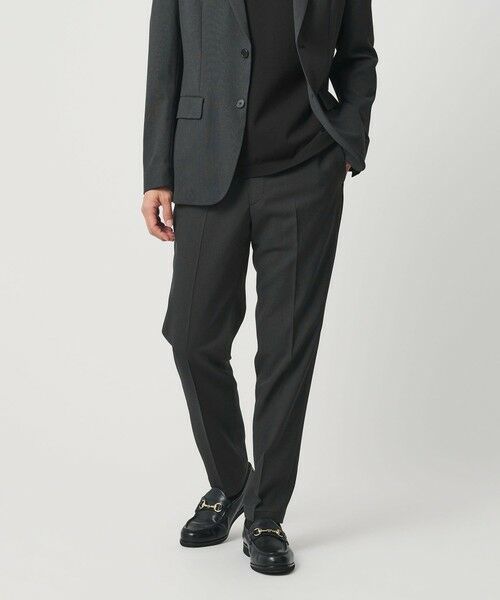BEAUTY&YOUTH UNITED ARROWS / ビューティー&ユース ユナイテッドアローズ その他パンツ | ピンヘッド ポリエステル ノープリーツ スリム パンツ NO.1 セットアップ対応可能 | 詳細1