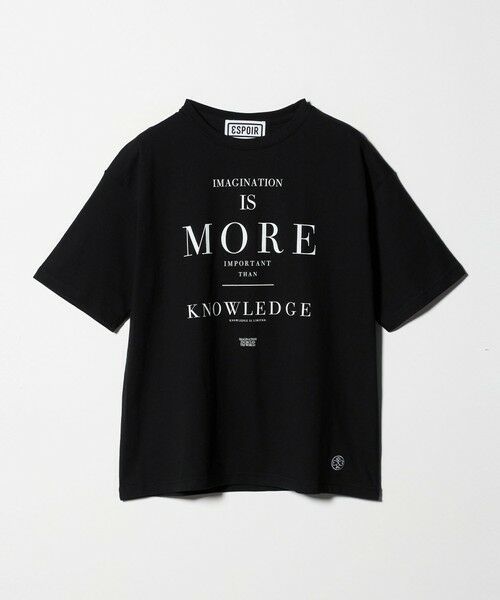 BEAUTY&YOUTH UNITED ARROWS / ビューティー&ユース ユナイテッドアローズ カットソー | ＜ESPOIR＞IMAGINATION Tシャツ（BLACK）