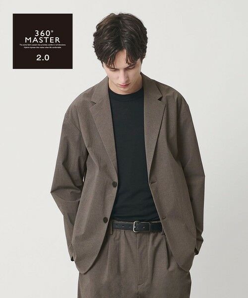 BEAUTY&YOUTH UNITED ARROWS / ビューティー&ユース ユナイテッドアローズ テーラードジャケット | 360°MASTER 2.0 リラックス 2ボタン ジャケット セットアップ対応 ストレッチ 撥水（MD.GRAY）