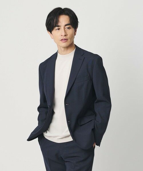 BEAUTY&YOUTH UNITED ARROWS / ビューティー&ユース ユナイテッドアローズ テーラードジャケット | ピンヘッド ポリエステル 2B ジャケット セットアップ対応可能（ROYAL）