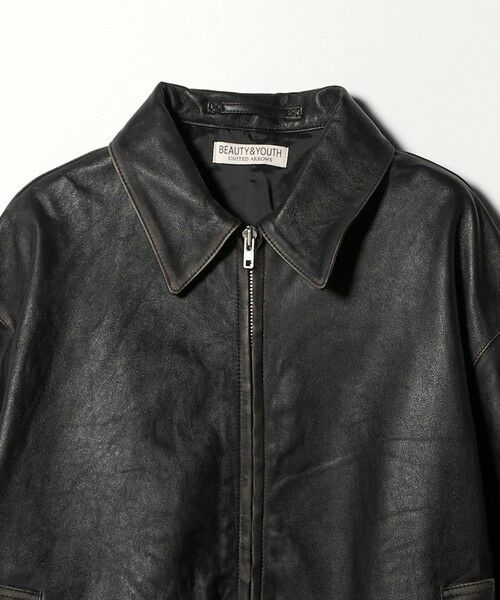 BEAUTY&YOUTH UNITED ARROWS / ビューティー&ユース ユナイテッドアローズ レザーブルゾン・ジャケット | ラブ レザー バルーン ジャケット | 詳細11