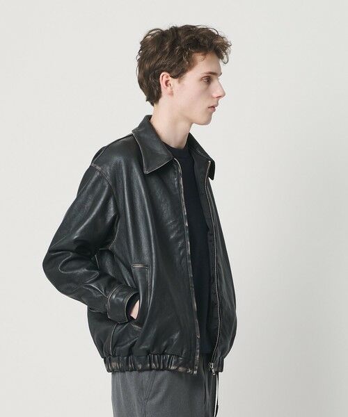BEAUTY&YOUTH UNITED ARROWS / ビューティー&ユース ユナイテッドアローズ レザーブルゾン・ジャケット | ラブ レザー バルーン ジャケット | 詳細7