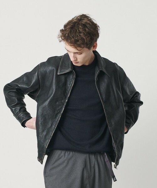 BEAUTY&YOUTH UNITED ARROWS / ビューティー&ユース ユナイテッドアローズ レザーブルゾン・ジャケット | ラブ レザー バルーン ジャケット | 詳細8