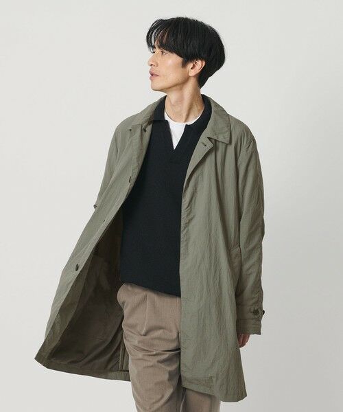 BEAUTY&YOUTH UNITED ARROWS / ビューティー&ユース ユナイテッドアローズ ステンカラーコート | PERTEX ナイロン バルマカン コート 撥水 | 詳細11