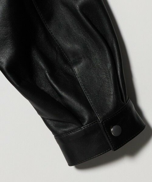 BEAUTY&YOUTH UNITED ARROWS / ビューティー&ユース ユナイテッドアローズ レザーブルゾン・ジャケット | セミベジタブル レザー トラッカー ジャケット | 詳細10