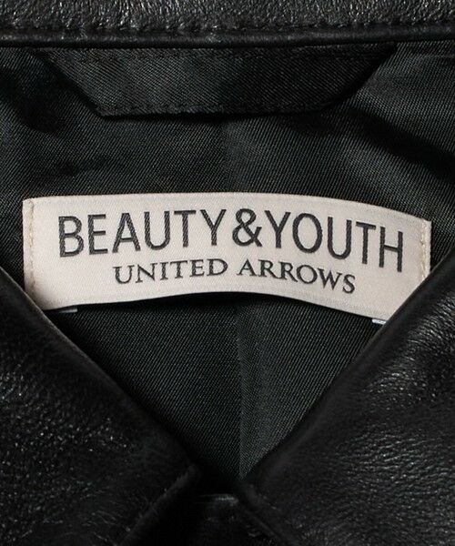 BEAUTY&YOUTH UNITED ARROWS / ビューティー&ユース ユナイテッドアローズ レザーブルゾン・ジャケット | セミベジタブル レザー トラッカー ジャケット | 詳細16