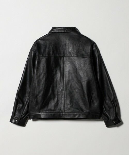 BEAUTY&YOUTH UNITED ARROWS / ビューティー&ユース ユナイテッドアローズ レザーブルゾン・ジャケット | セミベジタブル レザー トラッカー ジャケット | 詳細8