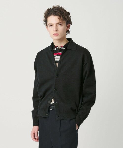 BEAUTY&YOUTH UNITED ARROWS / ビューティー&ユース ユナイテッドアローズ カーディガン・ボレロ | ハイブリッド リネン ポロカラー ジャケット | 詳細1