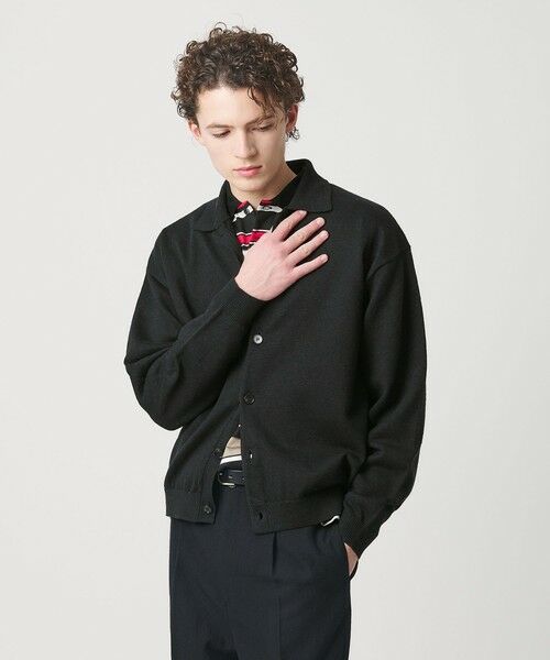 BEAUTY&YOUTH UNITED ARROWS / ビューティー&ユース ユナイテッドアローズ カーディガン・ボレロ | ハイブリッド リネン ポロカラー ジャケット | 詳細2