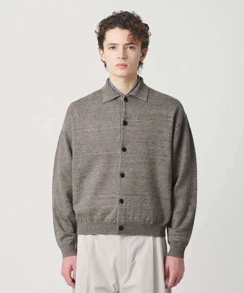 BEAUTY&YOUTH UNITED ARROWS / ビューティー&ユース ユナイテッドアローズ カーディガン・ボレロ | ハイブリッド リネン ポロカラー ジャケット | 詳細6