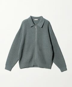 BEAUTY&YOUTH UNITED ARROWS / ビューティー&ユース ユナイテッドアローズ カーディガン・ボレロ | ブークレ レース ジップ ポロジャケット ウォッシャブル